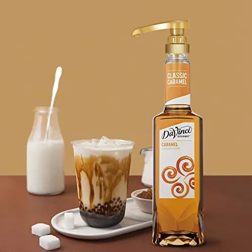 10Pcs Gold Squirt Syrup Pump, Coffee Syrup Pump Dispenser Coffee Syrup Bottle 750ml 25.4oz Syrup Pump for Kitchen Dinning Bar Accessories