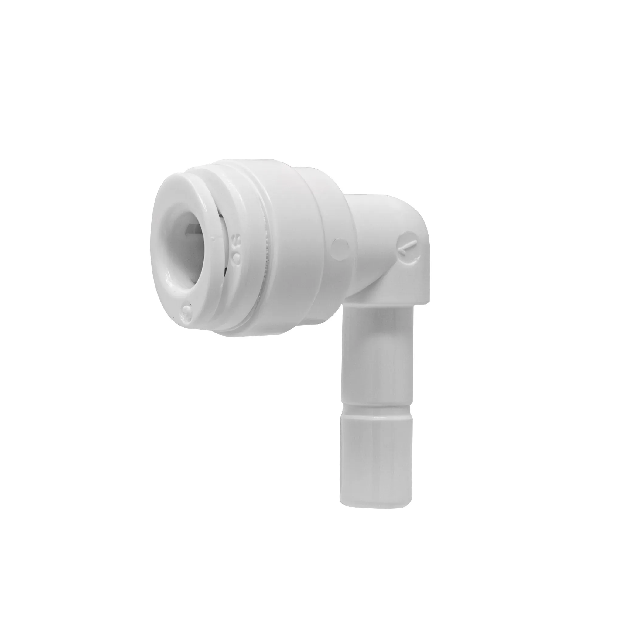 1/4" Quick Connect Stem Elbow for RO Reverse Osmosis Water Filtration System / Replacement Parts / Other Water Appliances 1/4" Quick Connect x 1/4" Stem. NSF Certified