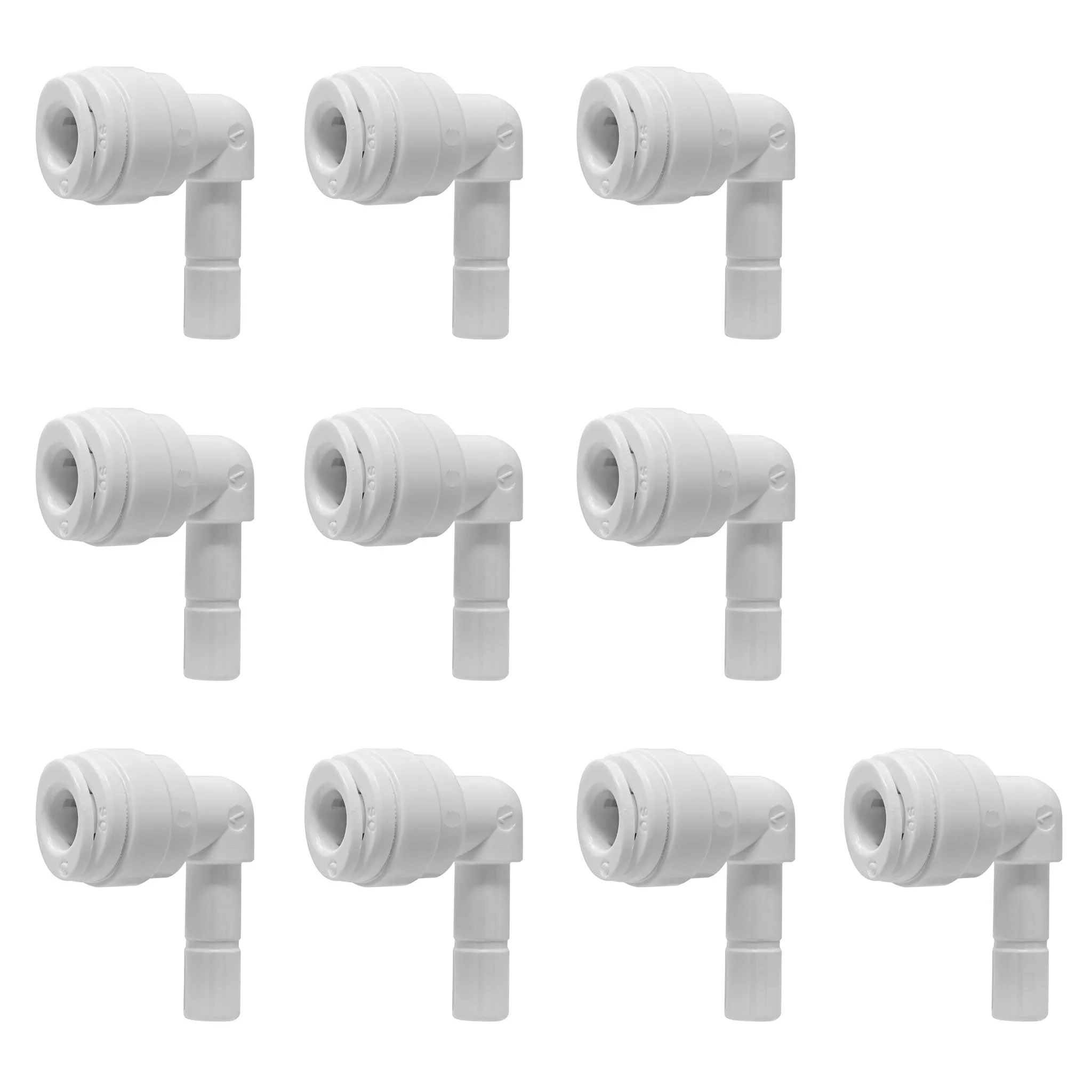 1/4" Quick Connect Stem Elbow for RO Reverse Osmosis Water Filtration System / Replacement Parts / Other Water Appliances 1/4" Quick Connect x 1/4" Stem. NSF Certified