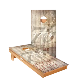 1776 Tan Star Cornhole Boards