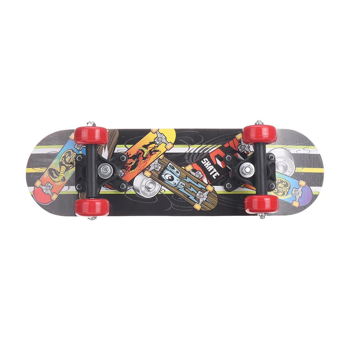 17inch 7-layer Children Skateboard Chinese Maple Decoration Boards Light Wooden Double Rocker Skatebooards