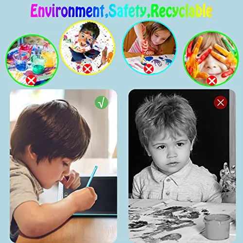 2 Pack LCD Writing Tablet for Kids, 8.5 Inch Colorful Drawing Tablet Writing Pad, Kids Drawing Board Doodle Board , Learning Educational Toy Gift for Age 3-8 Years Old Girls Boys Toddlers