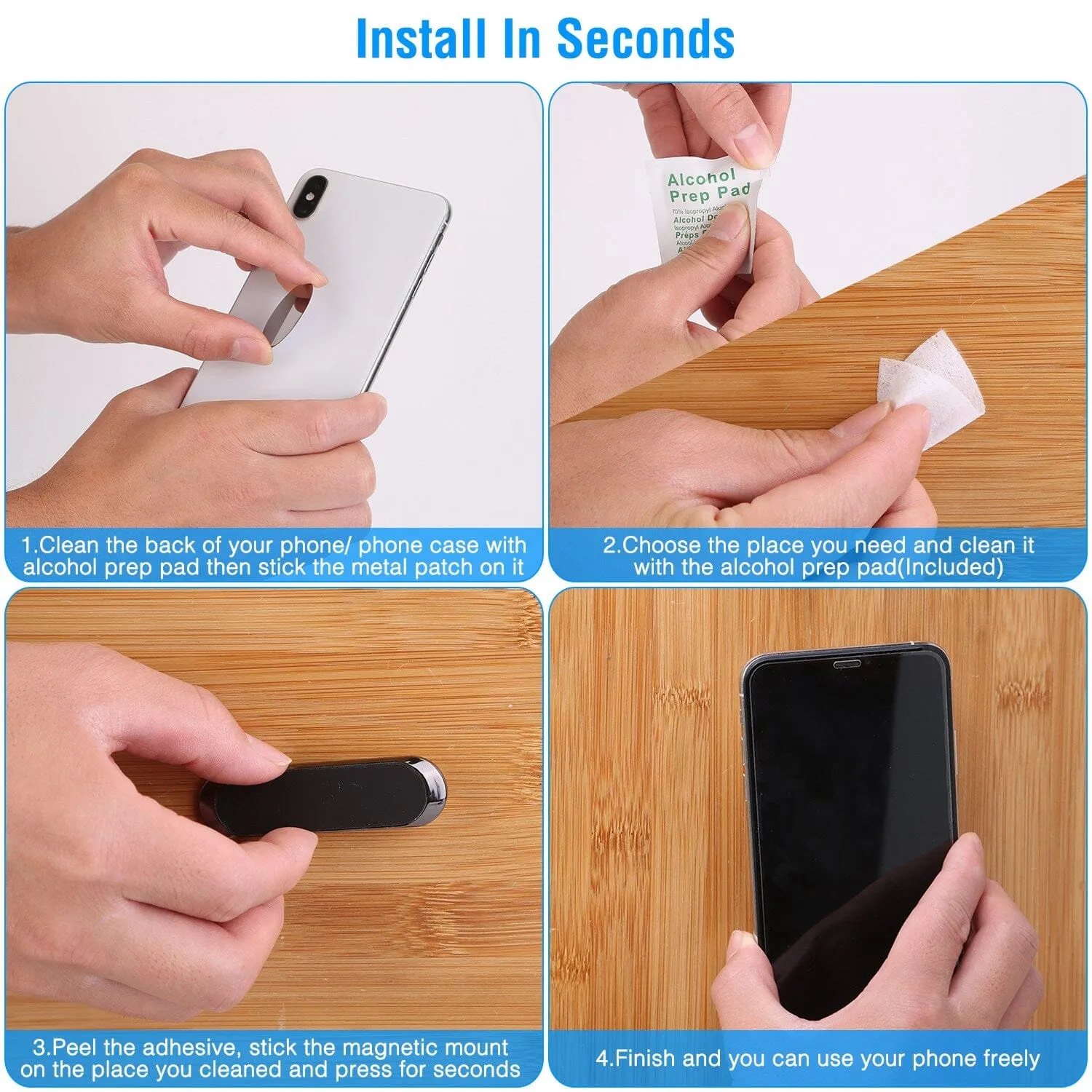 2-Pack: Universal Magnetic Car Mounts
