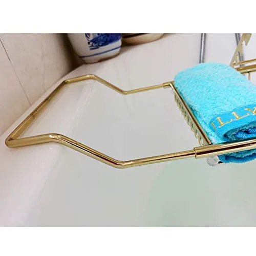 304 Stainless Steel Bathtub Caddy Tray Expandable Bath Organizer, Tub Shelf for Reading with Book Rack,Perfect for Relaxing,Fits Most Bathtubs