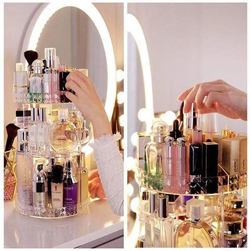 360 Degree Rotating Crystal Storage Box