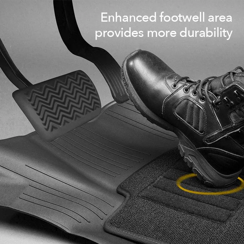 3W Honda Accord 2018-2022 Hatchback Coupe Sedan (Include Hybrid Model) Custom Floor Mats TPE Material & All-Weather Protection