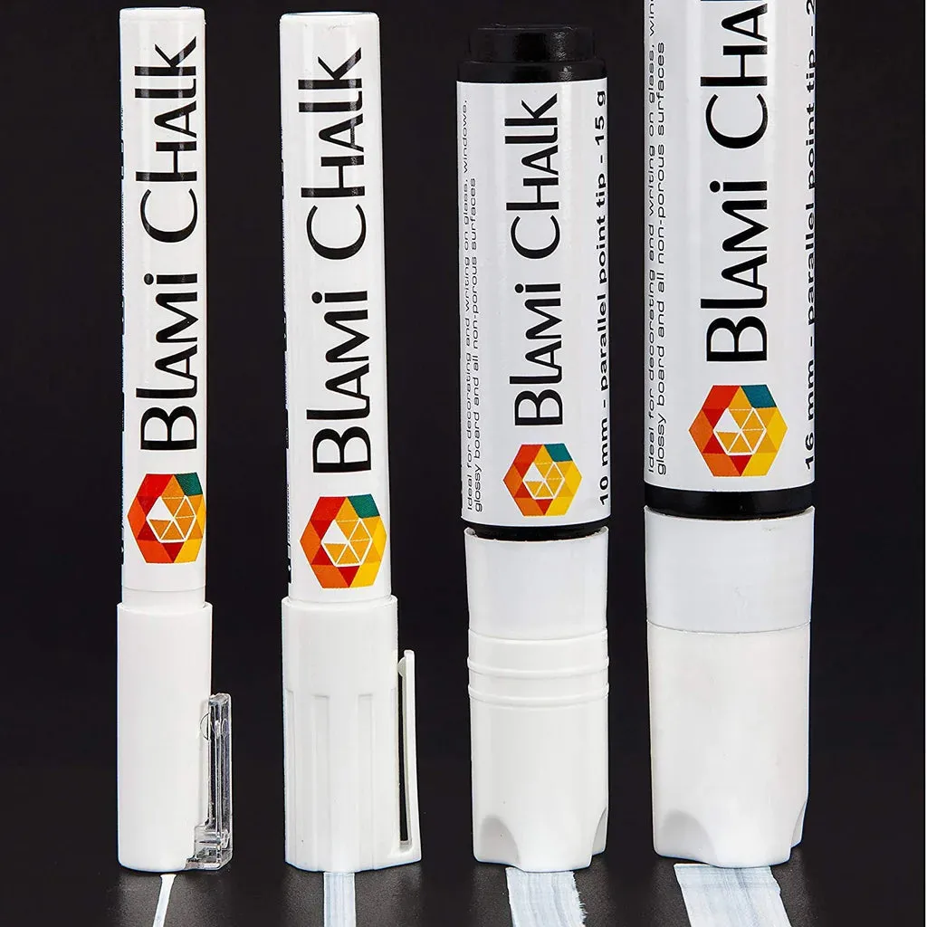 4 Pcs Liquid Chalk Pens, Non-Toxic Water-based Erasable for Glass Plastic Metal Chalkboards