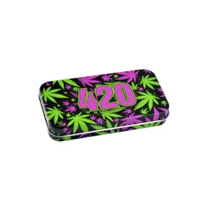 420 Retro Vibrant - Metal Tobacco Tin by V Syndicate