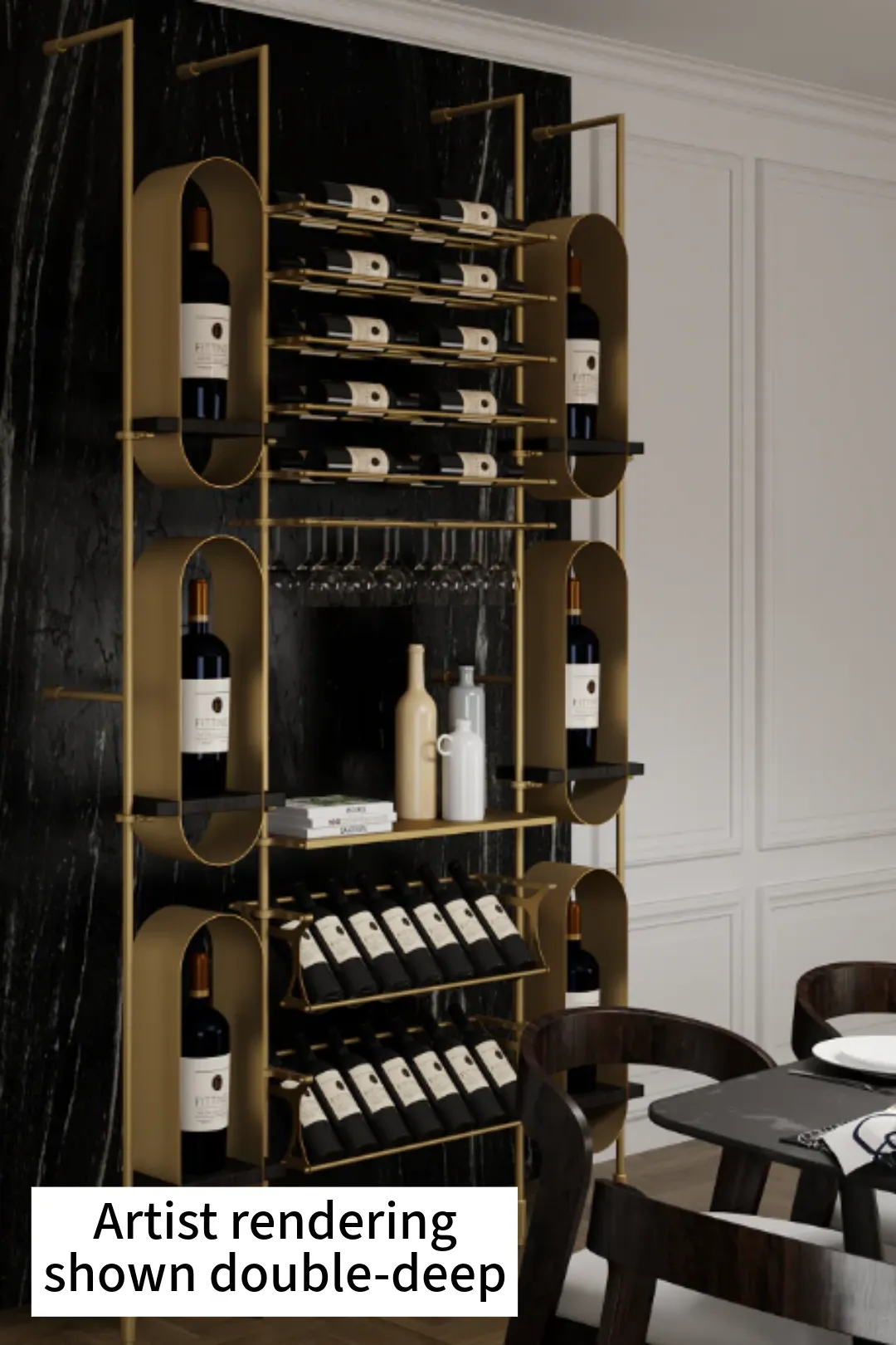 46-Bottle Piedmont Wine Wall