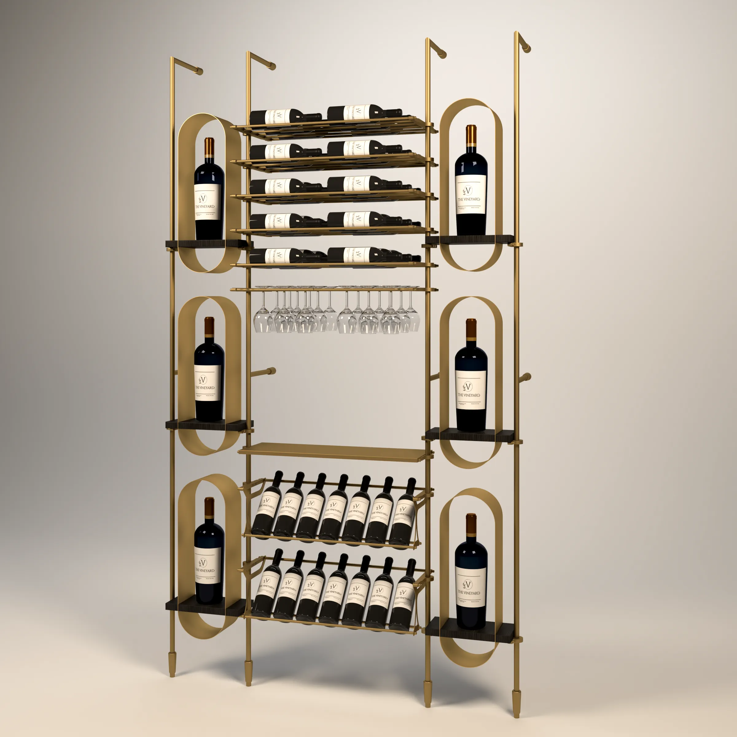 46-Bottle Piedmont Wine Wall