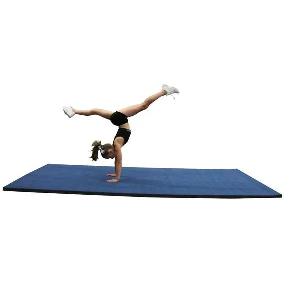 6 metre Cannons UK Rollaway Gymnastics Wrestling Martial Arts Mat Carpet Top Blue or Black