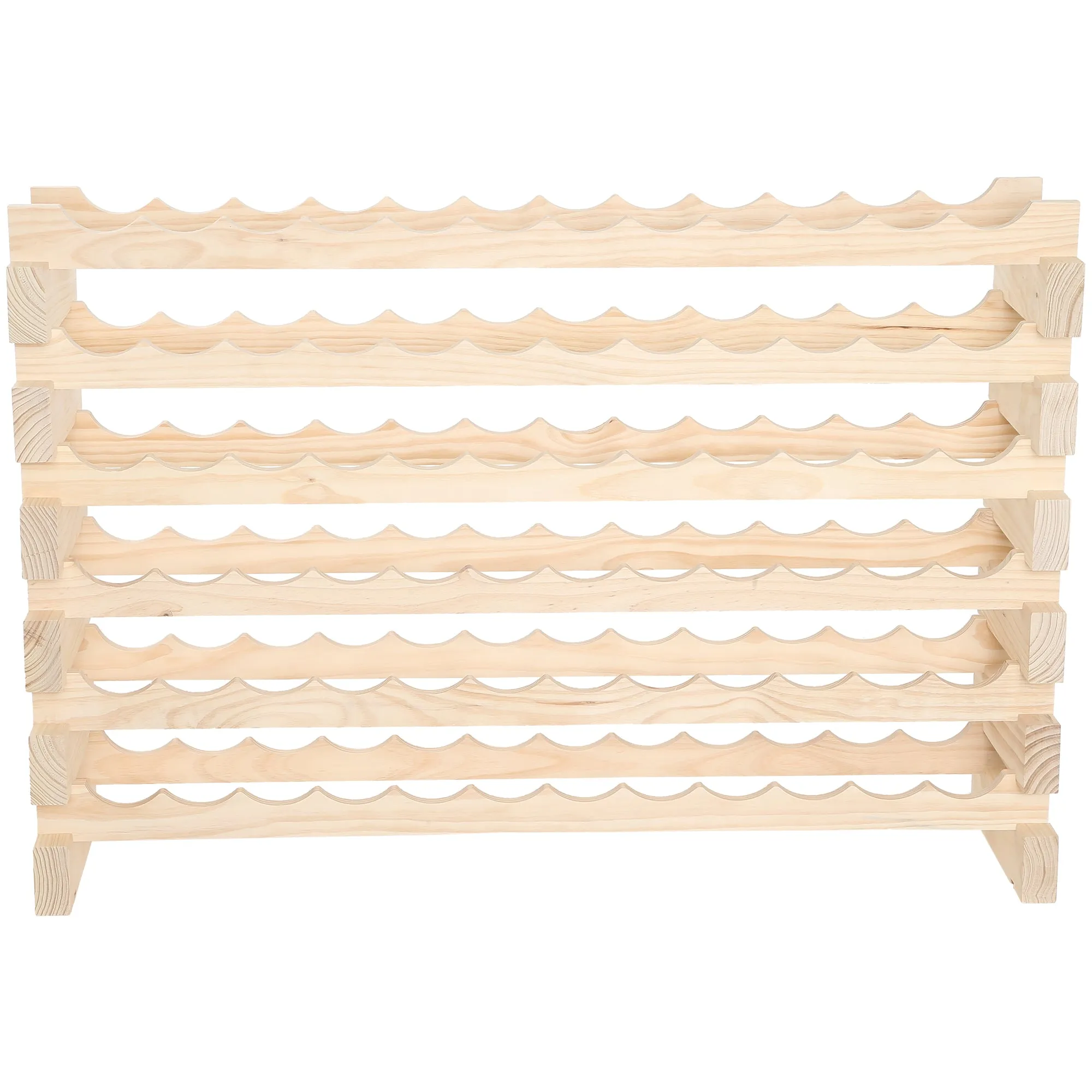 72 Bottle Wood Wine Rack