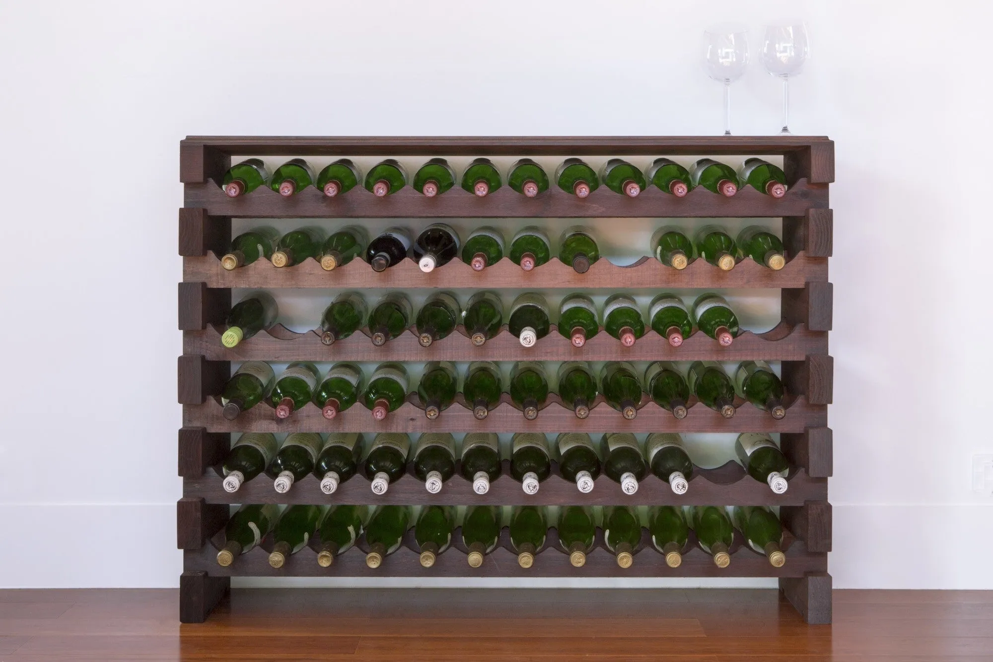 72 Bottle Wood Wine Rack