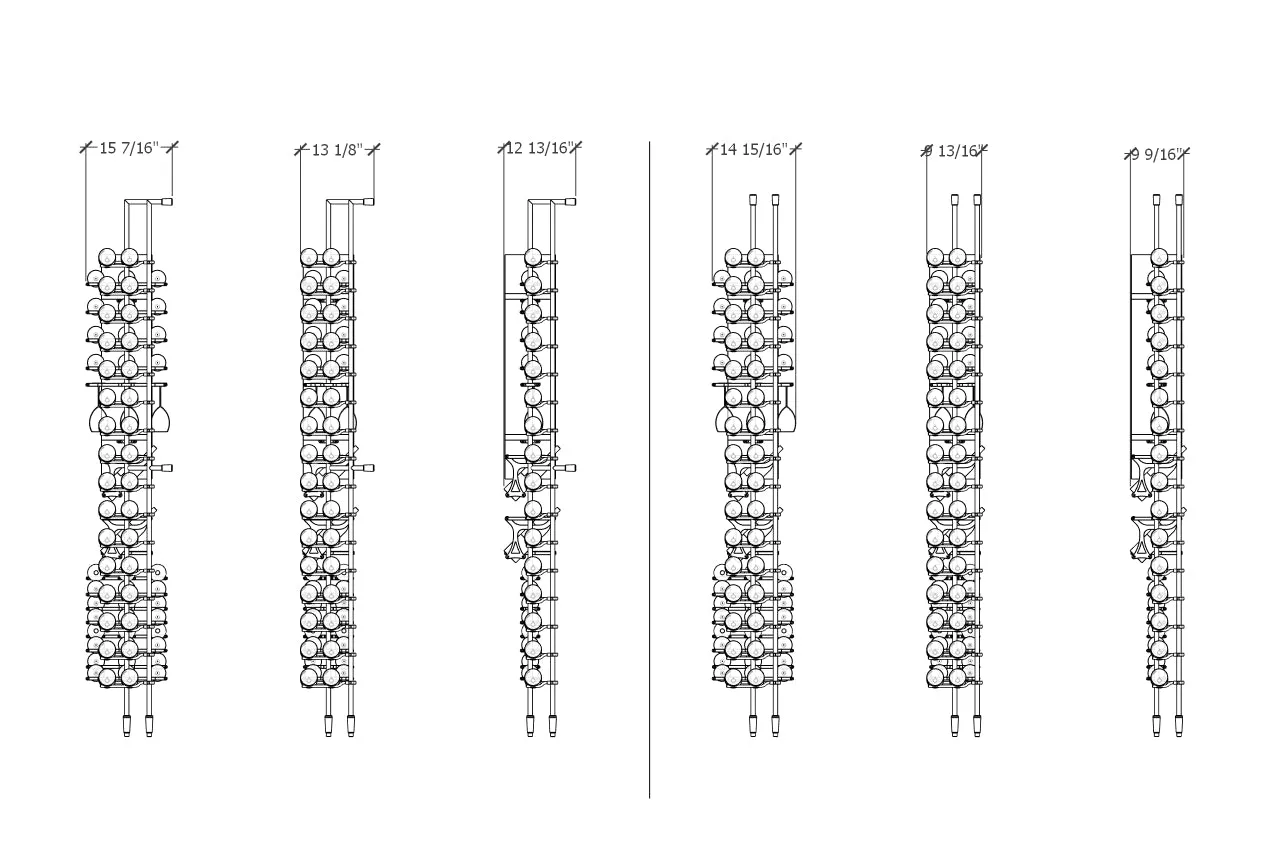 76-Bottle Marche Wine Wall