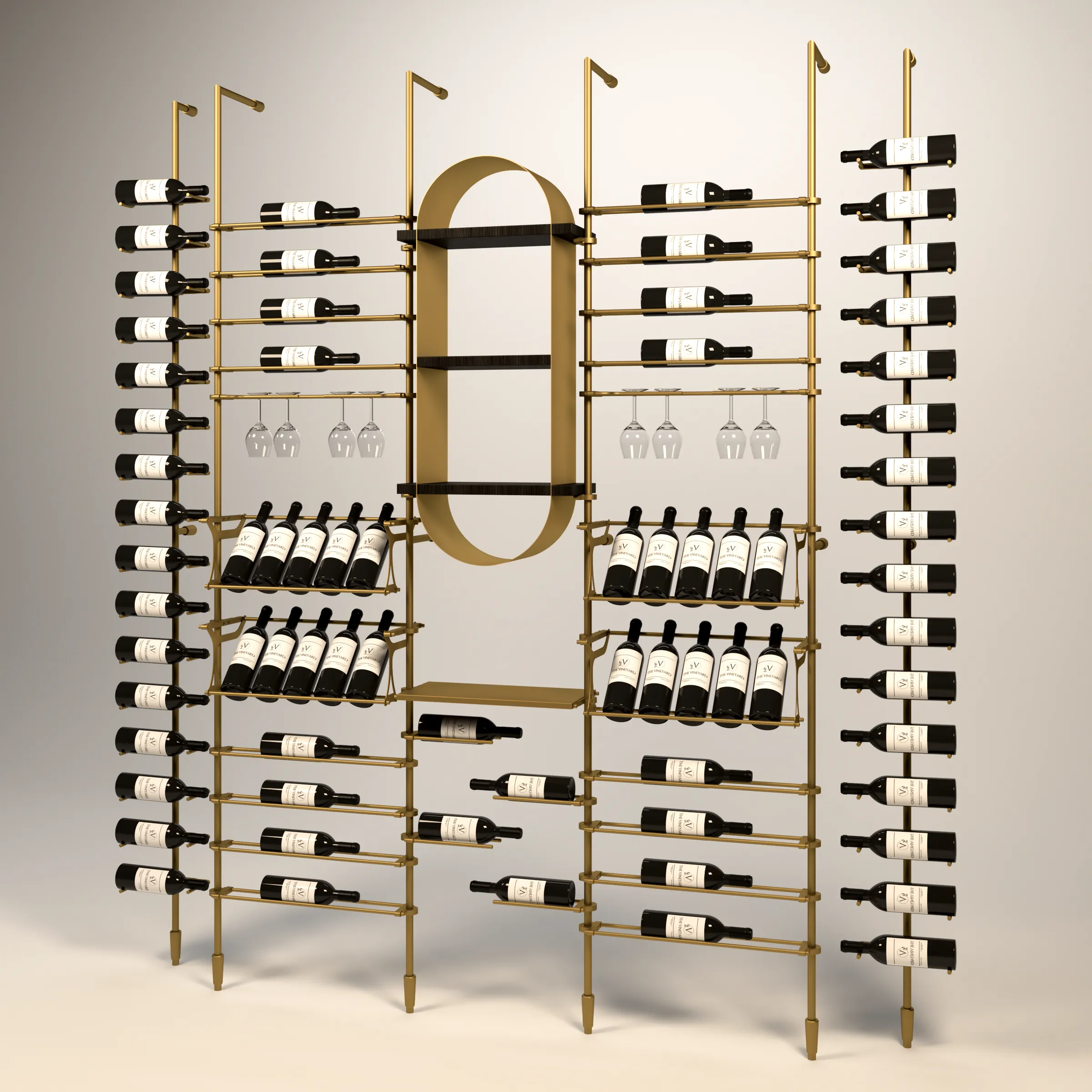 76-Bottle Marche Wine Wall