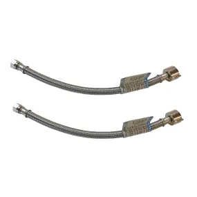 7/8" BC x 3/8" COMP 12" Stainless Steel Braided Toilet Supply Line 2 Pack