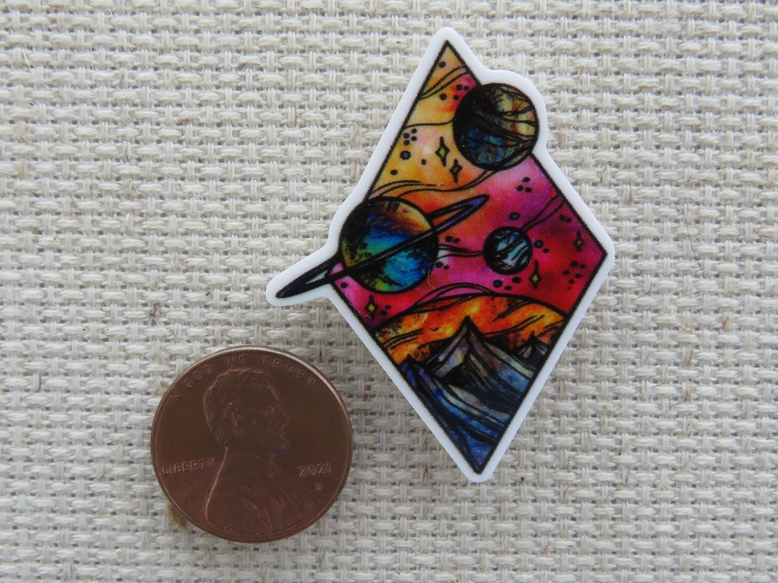 A Diamond of Planets Needle Minder, Cover Minder, Magnet