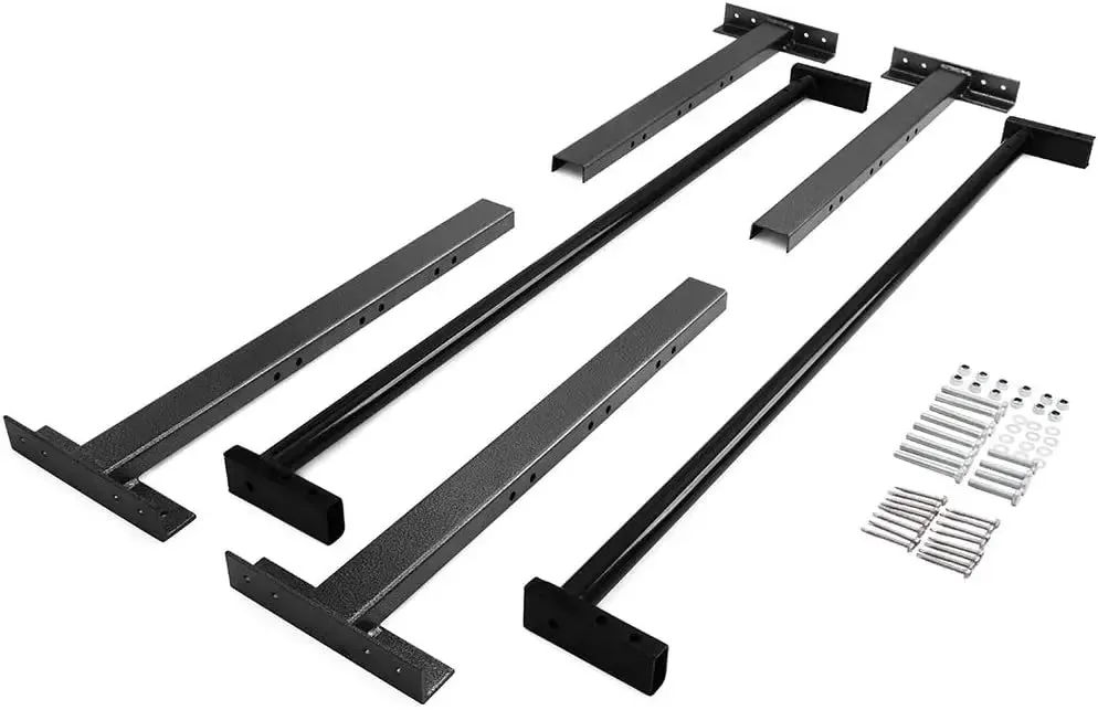 Adjustable Roof Ladder Racks Fit for 4"-7" Wide Enclosed Trailers Cargo Vans Trucks