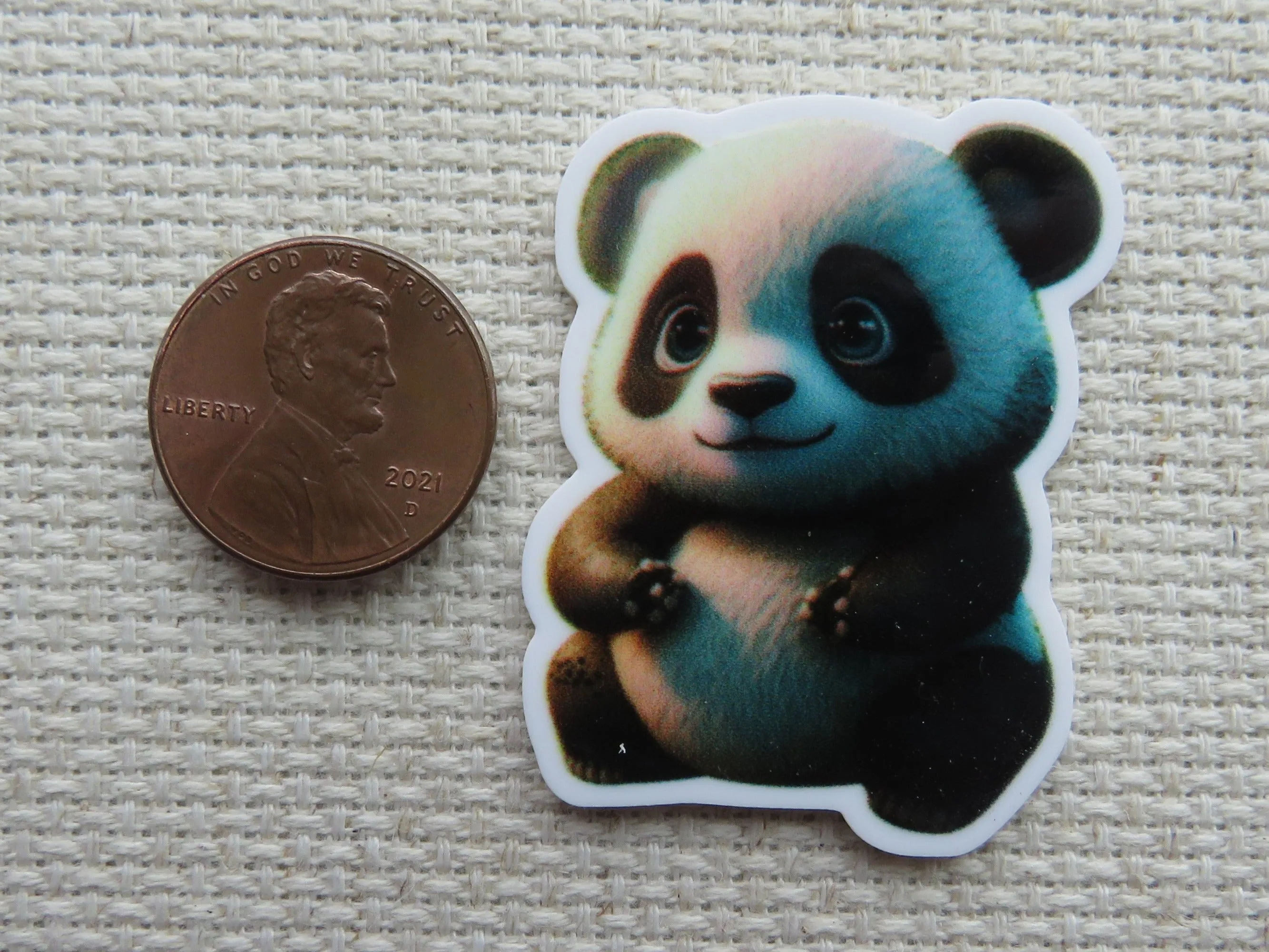 Adorable Panda Needle Minder, Cover Minder, Magnet