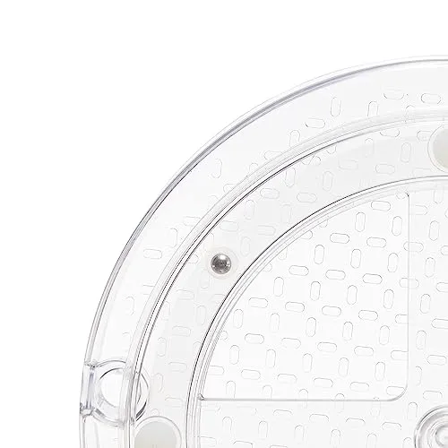Amazon Basics Clear Lazy Susan Turntable Organizer, 9-Inch, 2-Pack