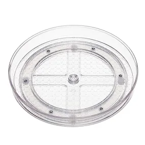 Amazon Basics Clear Lazy Susan Turntable Organizer, 9-Inch, 2-Pack