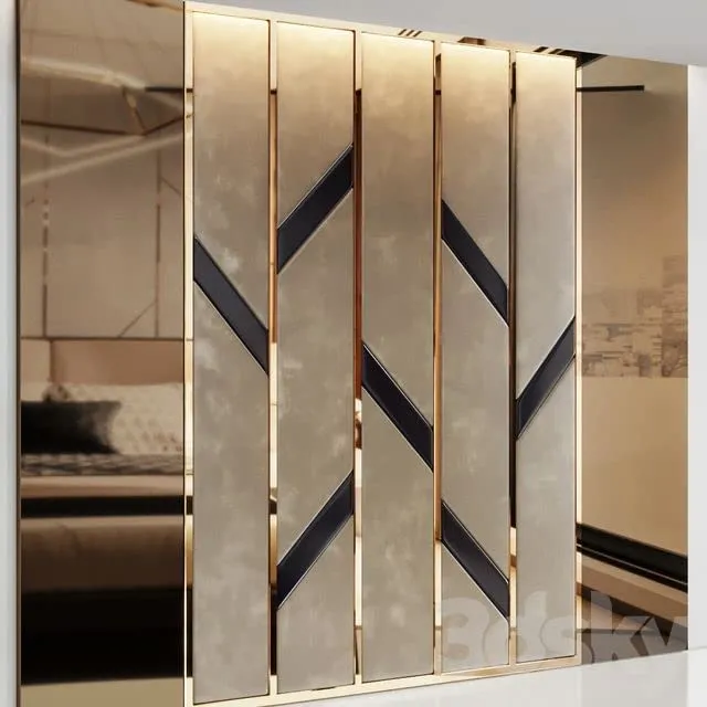 AMT 1 inch X 8 Feet Length Golden Chrome Stainless Steel Mirror Strip PVD Coated for Decoration, Furniture, Highlighters, Multiple Uses Strip Pack of 1
