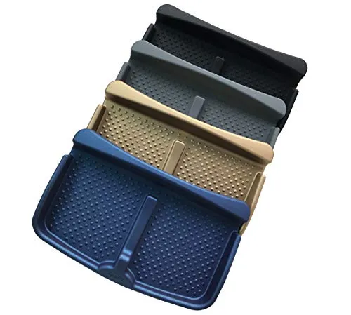 Anti-Slip Car Dash Grip Pad for Cell Phone, Keychains, Sun Glasses,Stand for Navigation Cell Phone (Black)