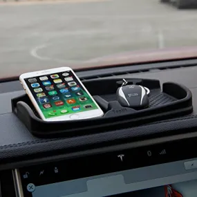 Anti-Slip Car Dash Grip Pad for Cell Phone, Keychains, Sun Glasses,Stand for Navigation Cell Phone (Black)
