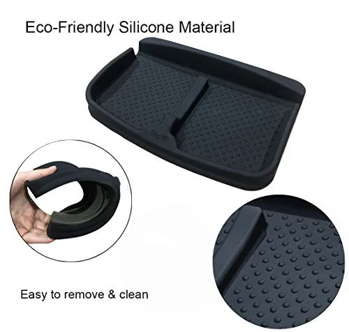 Anti-Slip Car Dash Grip Pad for Cell Phone, Keychains, Sun Glasses,Stand for Navigation Cell Phone (Black)