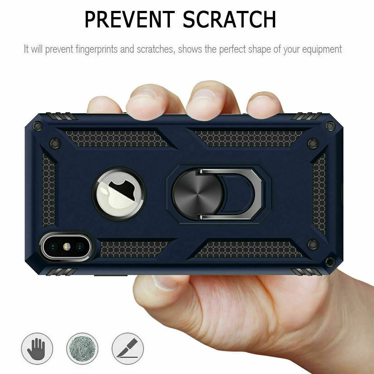 Apple iPhone 14 Magnetic Ring Case Rugged Shockproof kickstand Heavy Duty Protective Back Cover