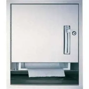 ASI 04523-6Commercial Paper Towel Dispenser, Semi-Recessed-Mounted, Stainless Steel