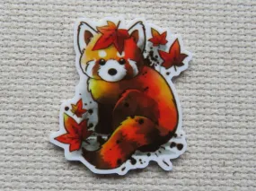 Autumn Red Panda Needle Minder, Cover Minder, Magnet