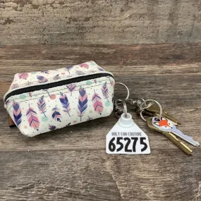 Baby Buckaroo Small Feather Ear Tag # Varies