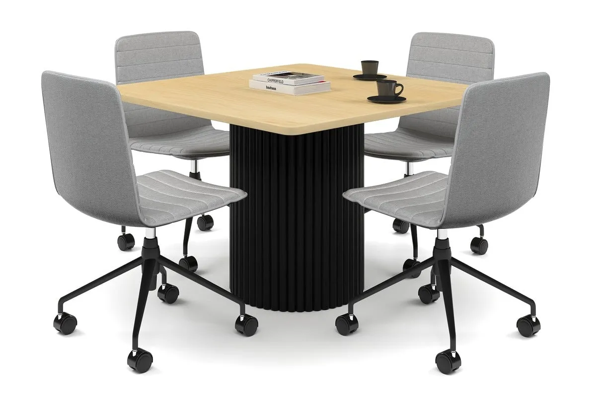 Baobab Circular Base Boardroom Rectangle Table - Rounded Corners  [1100L x 1100W with Rounded Corners]