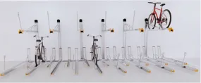 BICYCLE RACKS ERGONOMIC (two tiers)
