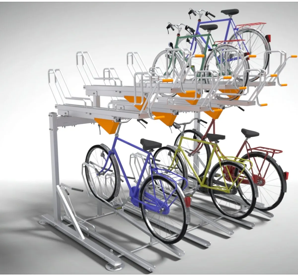 BIKE RACKS TWO TIERS MODEL SW