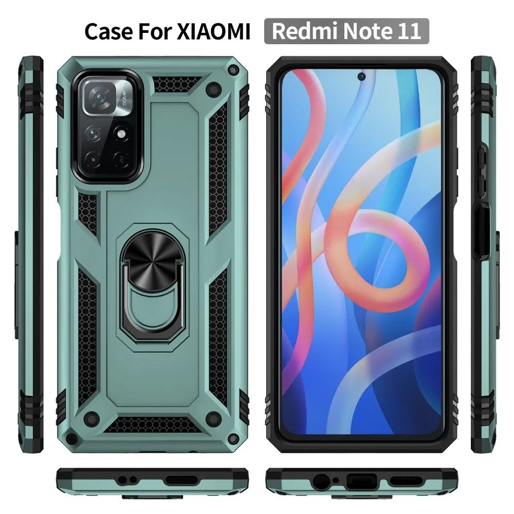 Bofink Combat Xiaomi Redmi Note 11T 5G / 11S 5G case - Blackish Green
