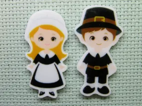 Boy or Girl Pilgrim Needle Minder, Cover Minder, Magnet