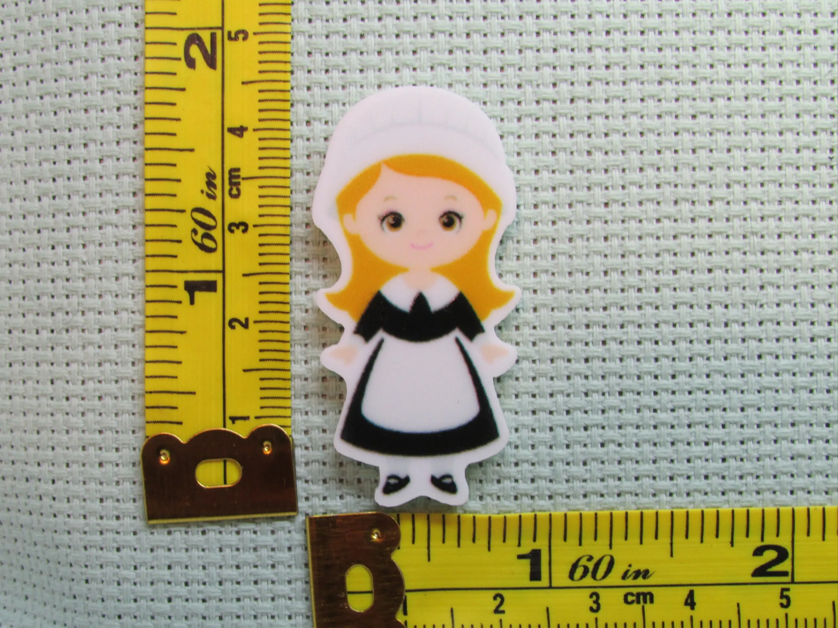 Boy or Girl Pilgrim Needle Minder, Cover Minder, Magnet
