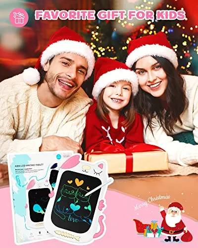 Bravokids Toys for Girls Age 3-7, LCD Writing Tablet for Kids, Drawing Tablet for Toddler Gifts, Erasable Drawing Tablet Doodle Board, Birthday Christmas Gifts