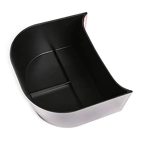 Car Accessories Fit for Tesla Model 3 & Model Y ABS Black Car Rear Storage Box Two-Row Sundries Storage Box Car Storage Box