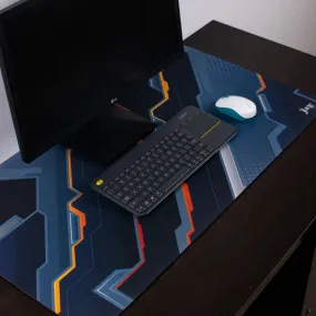 Cerulean Pattern Extended Versatile Desk Mat