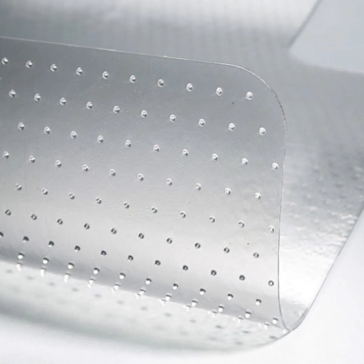 Chair Mat for carpets, studded, 115 x 134 cm, Clear