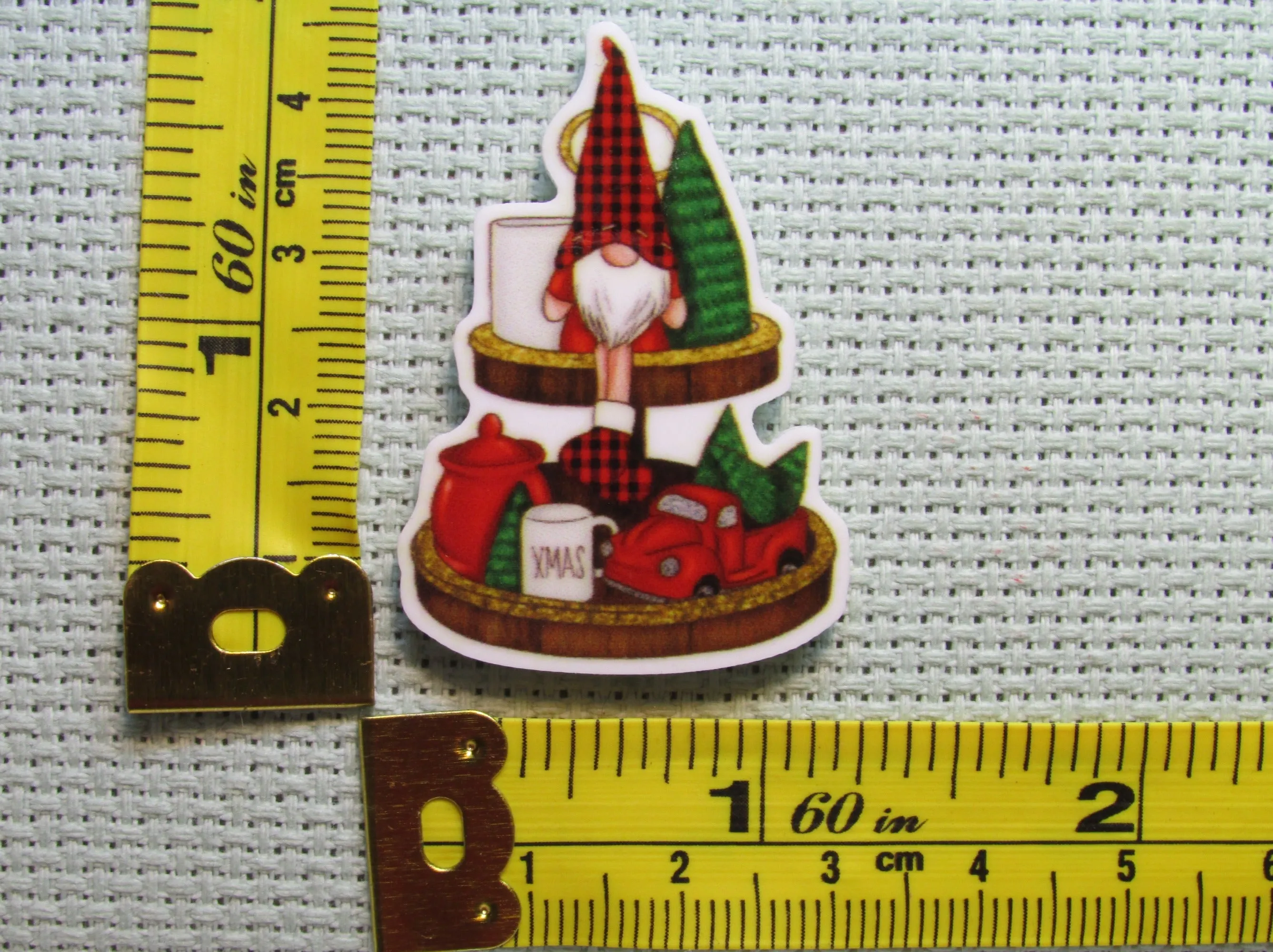 Christmas Gnome Needle Minder, Cover Minder, Magnet