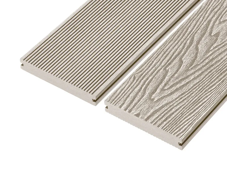Cladco Solid Woodgrain Effect Reversible Composite Decking Board - 4m (All Colours)