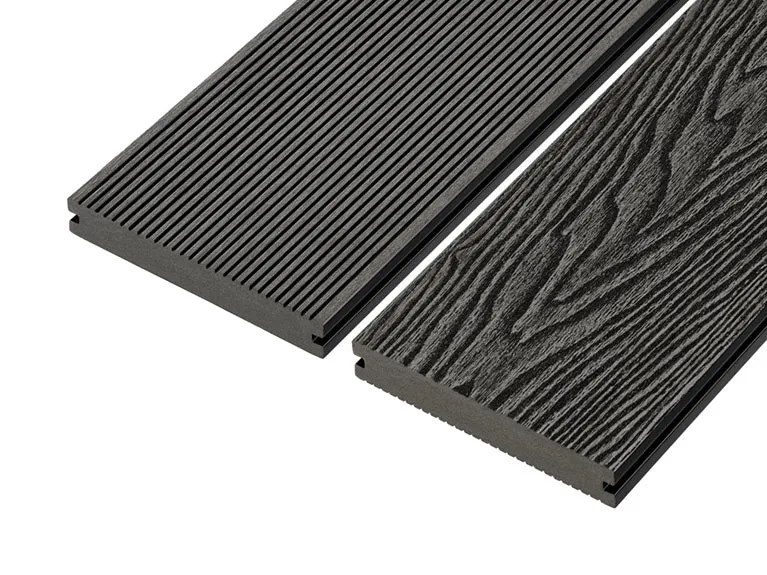 Cladco Solid Woodgrain Effect Reversible Composite Decking Board - 4m (All Colours)