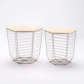 CLEO SET OF 2 TABLES