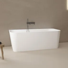 CLIO 1500mm Back to Wall Free Standing Bath Matte White