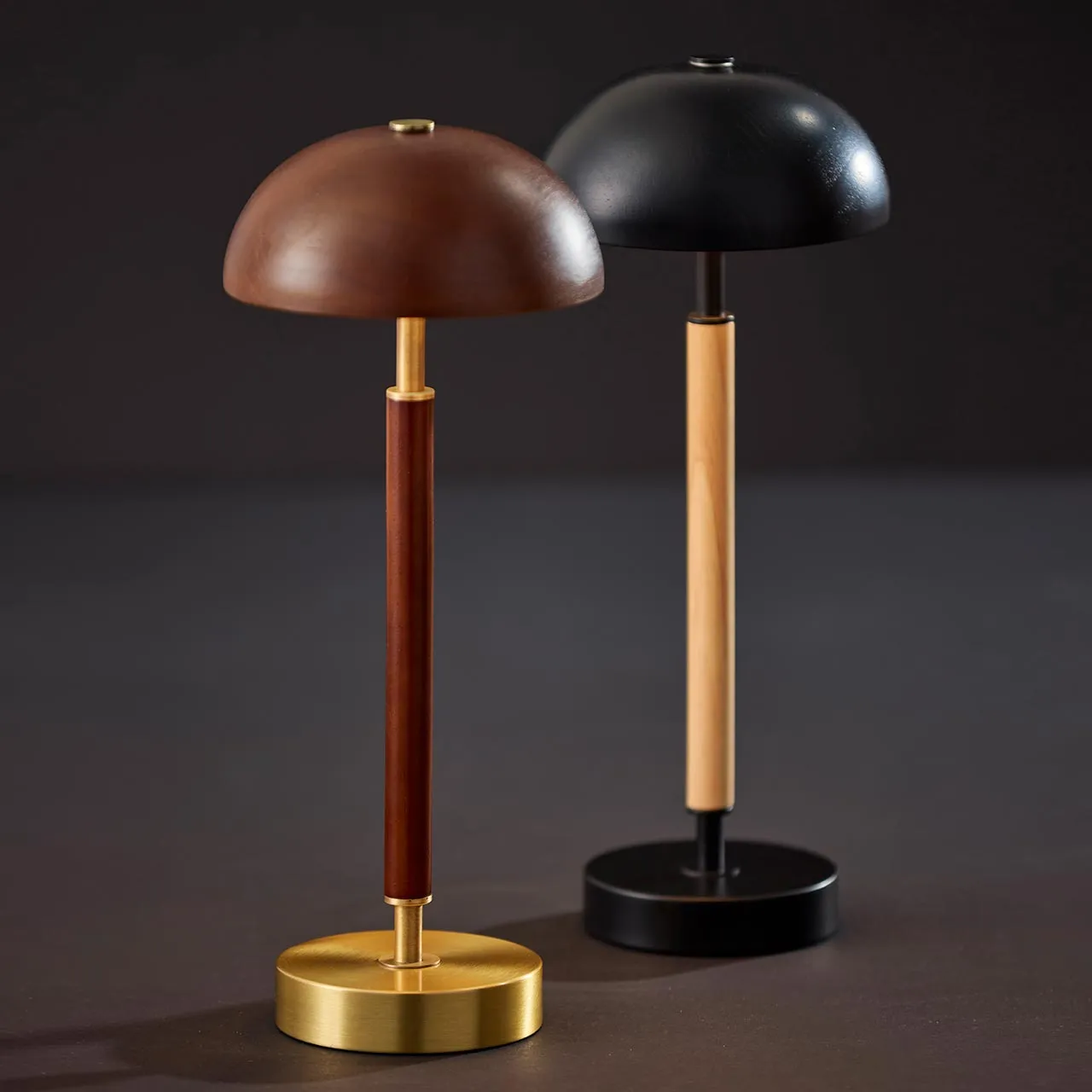 Cordless LED Retro Dome Lamp