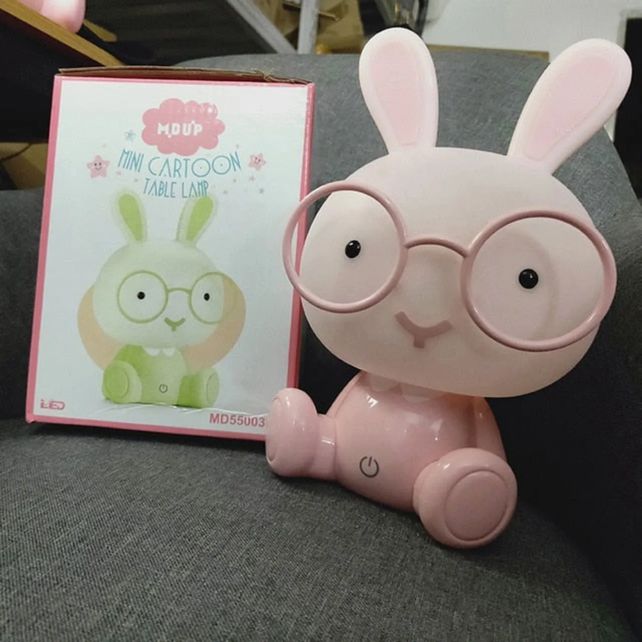 Cute Glasses Rabbit Night Light